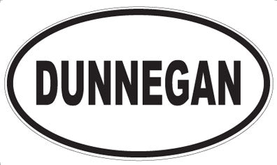 DUNNEGAN - Oval Sticker