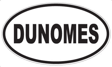 DUNOMES - Oval Sticker
