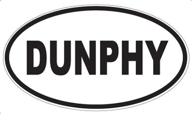 DUNPHY - Oval Sticker