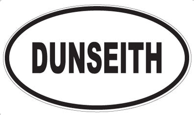 DUNSEITH - Oval Sticker