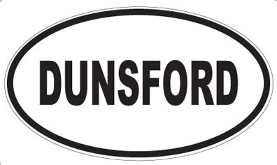 DUNSFORD - Oval Sticker