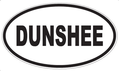 DUNSHEE - Oval Sticker