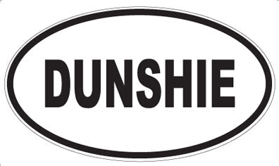 DUNSHIE - Oval Sticker