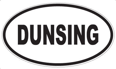 DUNSING - Oval Sticker