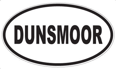 DUNSMOOR - Oval Sticker