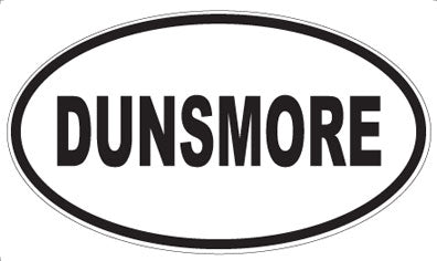 DUNSMORE - Oval Sticker