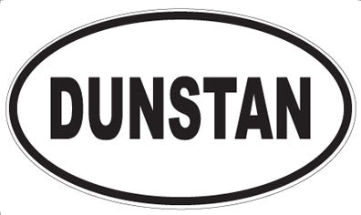 DUNSTAN - Oval Sticker
