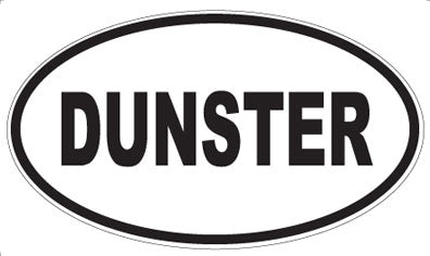 DUNSTER - Oval Sticker