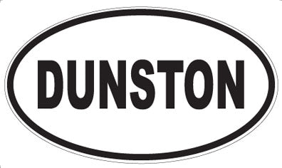 DUNSTON - Oval Sticker