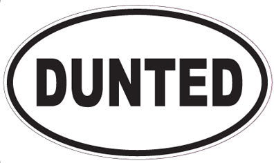 DUNTED - Oval Sticker