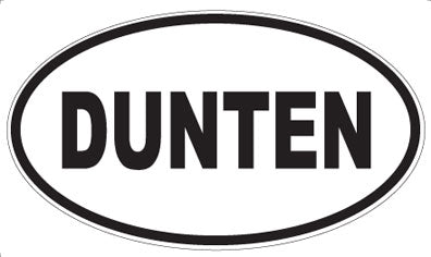 DUNTEN - Oval Sticker