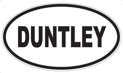 DUNTLEY - Oval Sticker