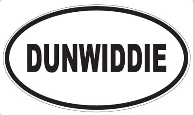 DUNWIDDIE - Oval Sticker