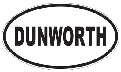 DUNWORTH - Oval Sticker