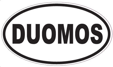 DUOMOS - Oval Sticker