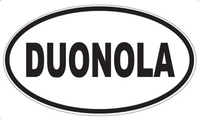DUONOLA - Oval Sticker