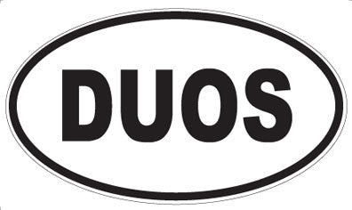 DUOS - Oval Sticker