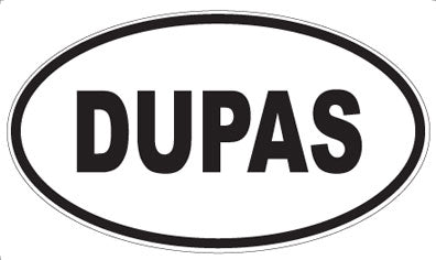 DUPAS - Oval Sticker
