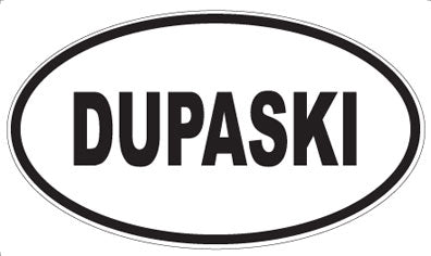 DUPASKI - Oval Sticker