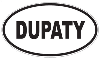 DUPATY - Oval Sticker