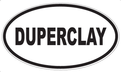DUPERCLAY - Oval Sticker