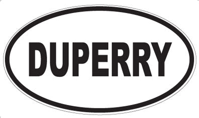 DUPERRY - Oval Sticker