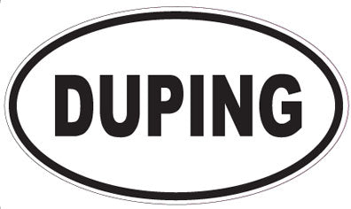 DUPING - Oval Sticker