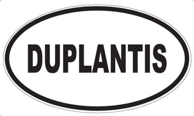 DUPLANTIS - Oval Sticker