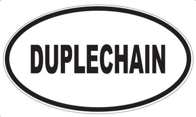 DUPLECHAIN - Oval Sticker