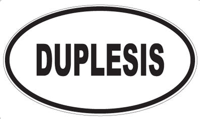DUPLESIS - Oval Sticker