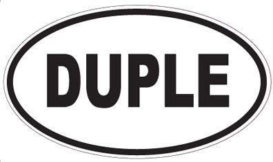 DUPLE - Oval Magnet
