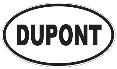 DUPONT - Oval Sticker