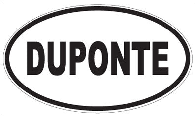 DUPONTE - Oval Sticker