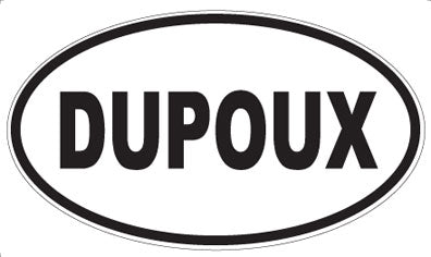 DUPOUX - Oval Sticker