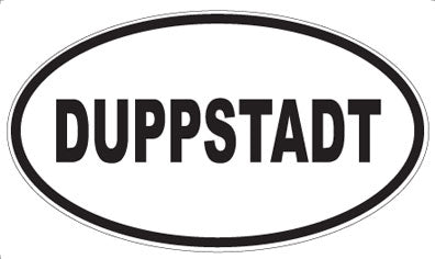 DUPPSTADT - Oval Sticker