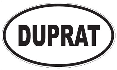 DUPRAT - Oval Sticker