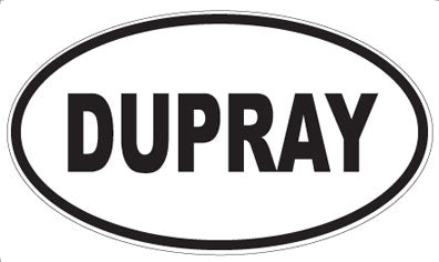 DUPRAY - Oval Sticker