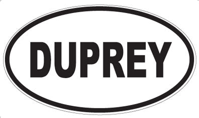DUPREY - Oval Sticker