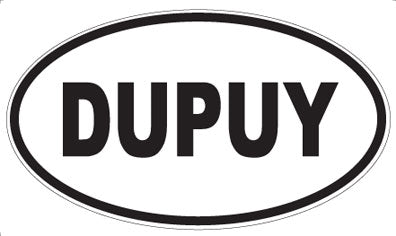 DUPUY - Oval Sticker