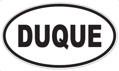 DUQUE - Oval Sticker