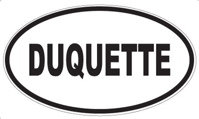DUQUETTE - Oval Sticker