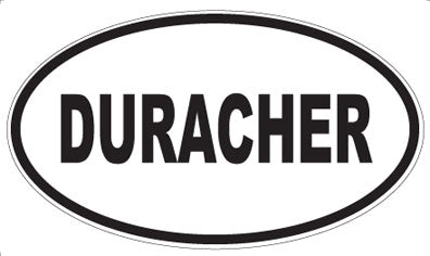 DURACHER - Oval Sticker