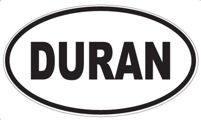 DURAN - Oval Sticker