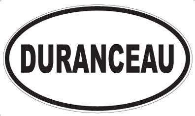 DURANCEAU - Oval Sticker