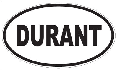 DURANT - Oval Sticker
