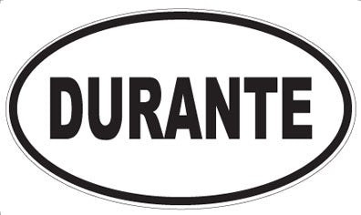 DURANTE - Oval Sticker