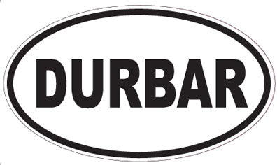 DURBAR - Oval Sticker