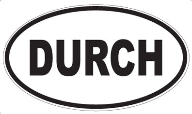 DURCH - Oval Sticker
