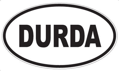 DURDA - Oval Sticker