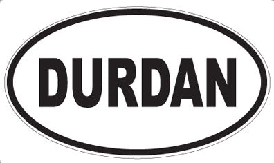 DURDAN - Oval Sticker